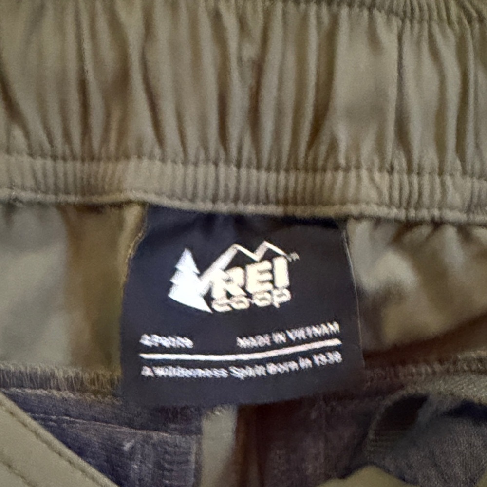REI Olive Green Convertible Cargo Pants - Picture 2 of 6